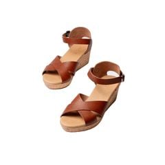 Sandal đế xuồng Ankle Strap 8cm Kosu K-25M27