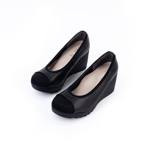 Giày da phối da lộn 7cm Kosu K-24M24