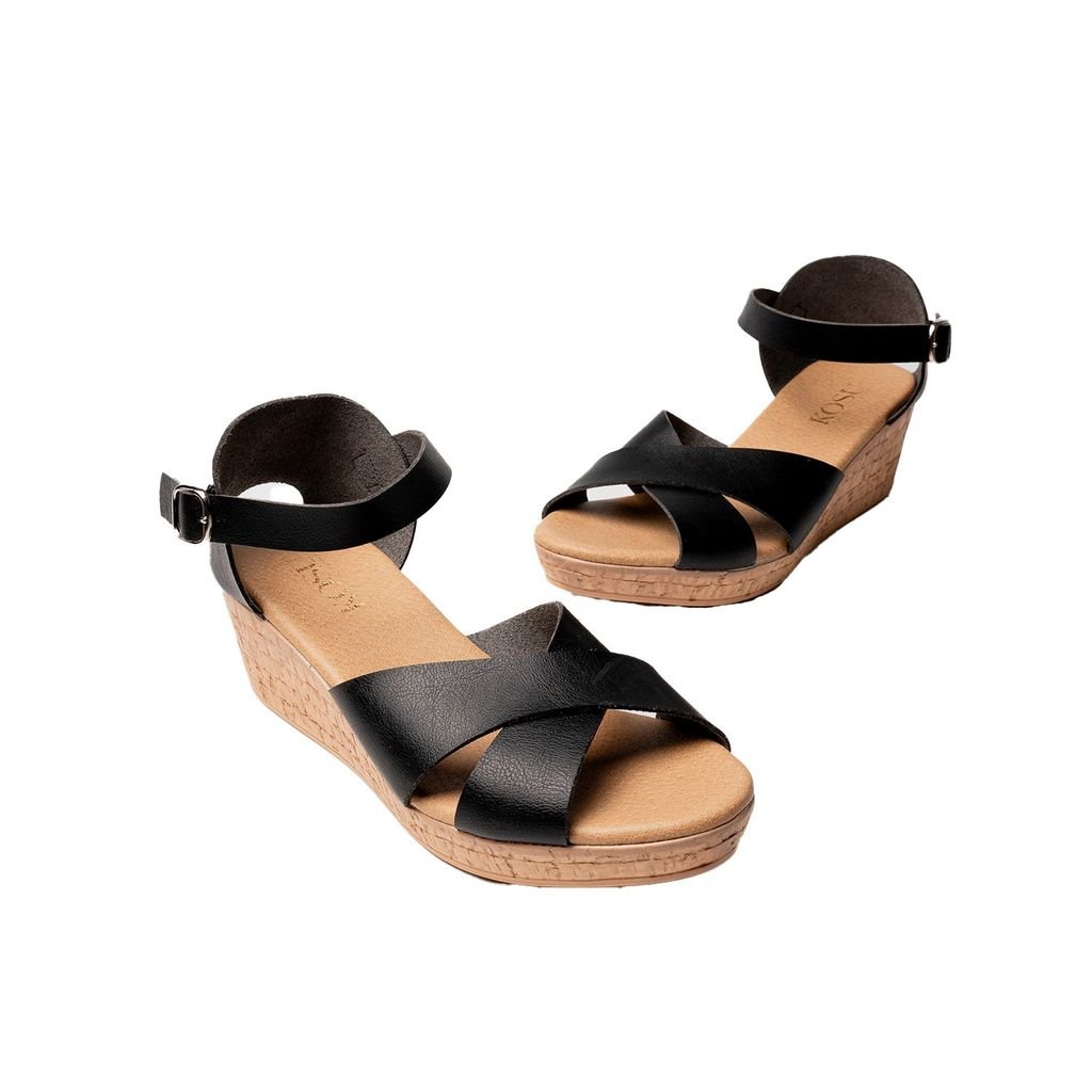 Sandal đế xuồng Ankle Strap 8cm Kosu K-25M27