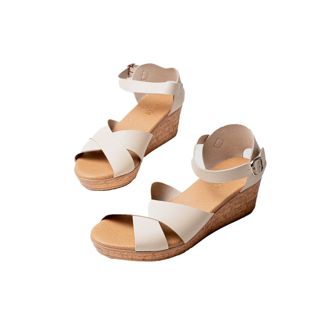 Sandal đế xuồng Ankle Strap 8cm Kosu K-25M27
