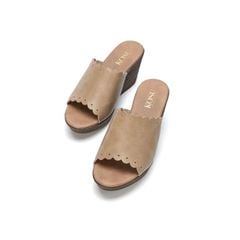 Dép đế xuồng viền hoa 8cm Kosu K-25M19