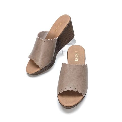 Dép đế xuồng viền hoa 8cm Kosu K-25M19