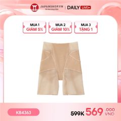 Quần đùi gen bụng cạp cao Kireilabo Gunze KB4363