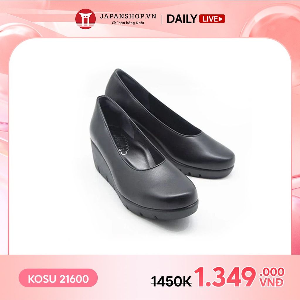 Giày da đế xuồng 5,5cm Kosu K-21600