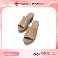 Dép đế xuồng viền hoa 8cm Kosu K-25M19