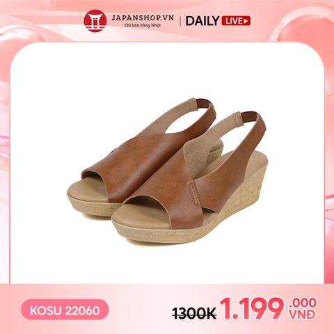 Sandal nữ đế xuồng 6cm Kosu K-22060