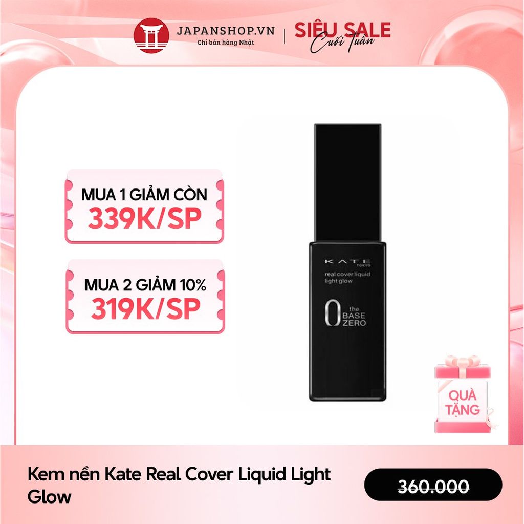 Kem nền Kate Real Cover Liquid Light Glow
