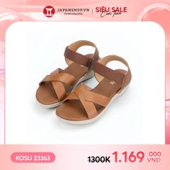 Sandal nữ đế xuồng quai chéo 4cm Kosu K-23363