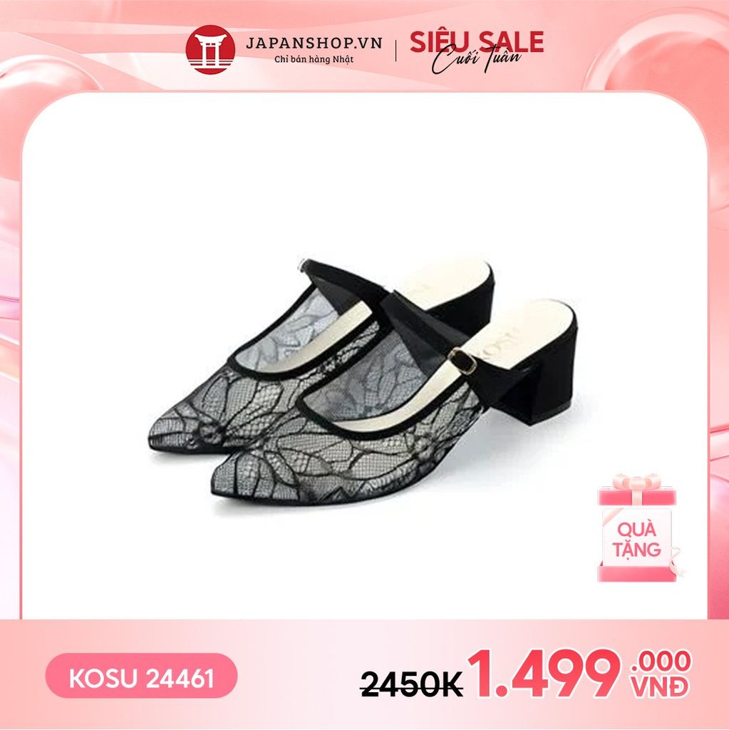 Giày cao gót phối ren 5,5cm Kosu K-24461