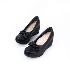 Giày da đính nơ 7cm Kosu K-24M26