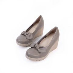 Giày da đính nơ 7cm Kosu K-24M26