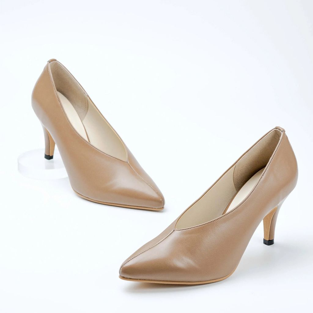 Giày da mũi nhọn 7cm Scarpin Kosu 2018