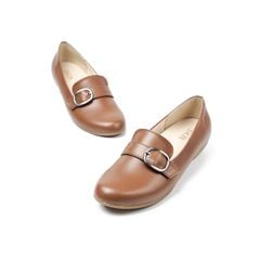 Giày da nữ 2,5cm phối Belt Kosu 302