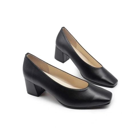 Giày da nữ mũi vuông 5cm Kosu K-22007