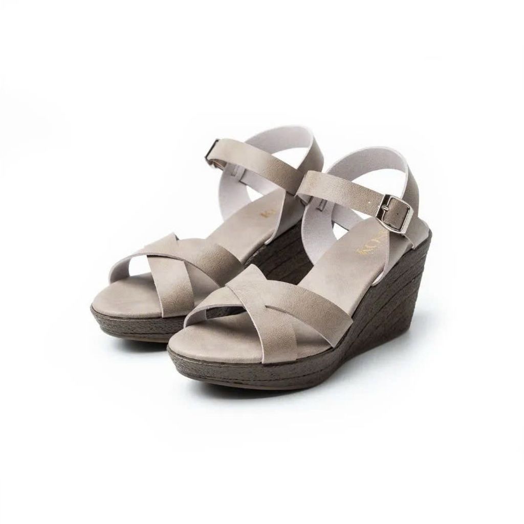 Sandal đế xuồng 8cm Ankle Strap Kosu K-23004