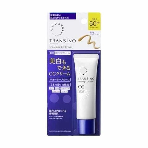 Kem CC trang điểm dưỡng trắng da Transino 30g