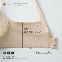 Áo lót nữ trơn Organic Cotton Fitte Gunze KB4092N