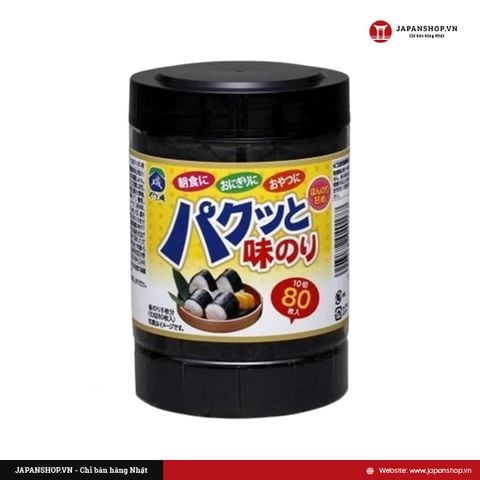 Rong Biển Lá Sấy Khô Pakutto 80 Miếng