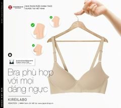 Áo lót nữ trơn Organic Cotton Fitte Gunze KB4092N