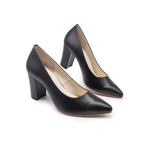 Giày da nữ đế vuông 8cm Kosu K-22006