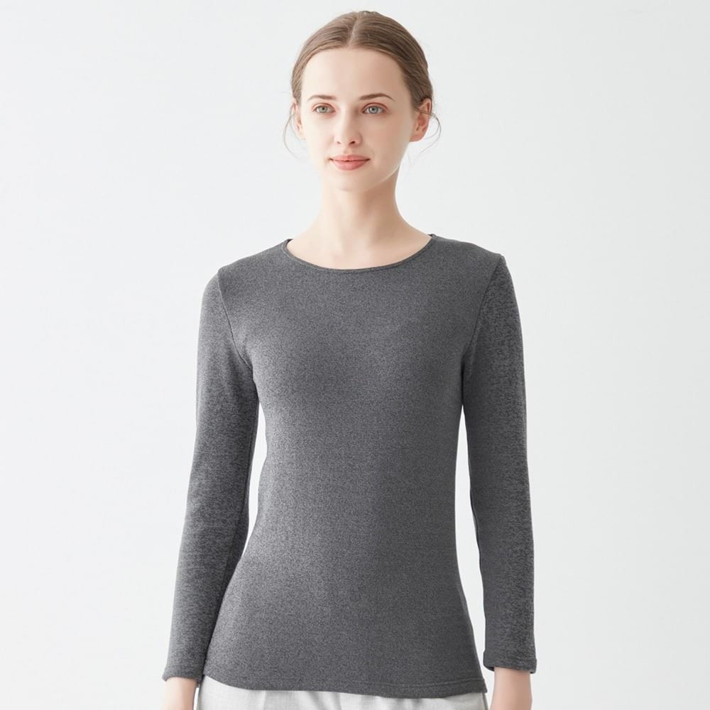 Áo nữ Extra Warm cổ tròn Gunze MH5646H