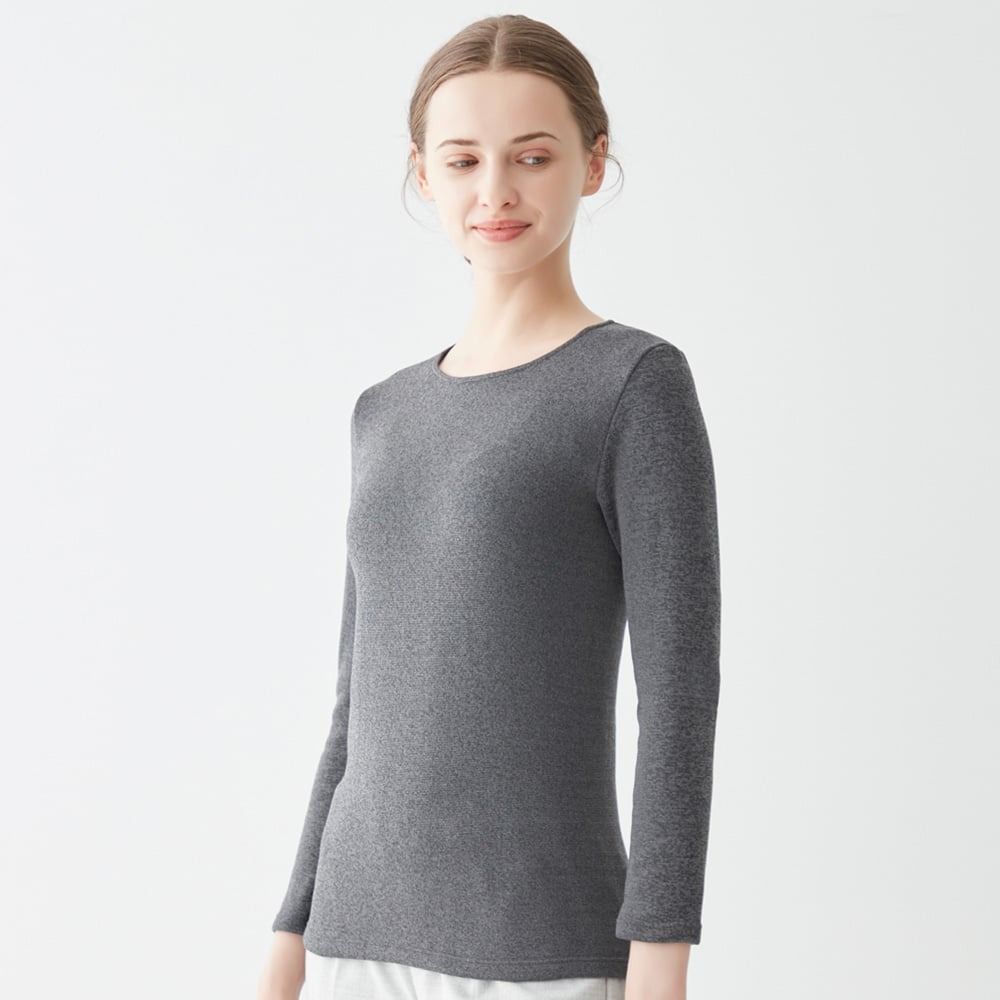 Áo nữ Extra Warm cổ tròn Gunze MH5646H