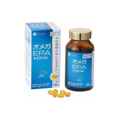 Viên uống dầu cá hỗ trợ giảm mỡ máu Fine Japan 150 viên