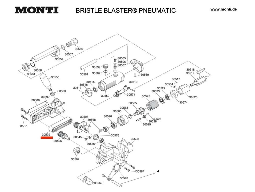 Dây đai curoa cho máy Bristle Blaster khí nén, 30579