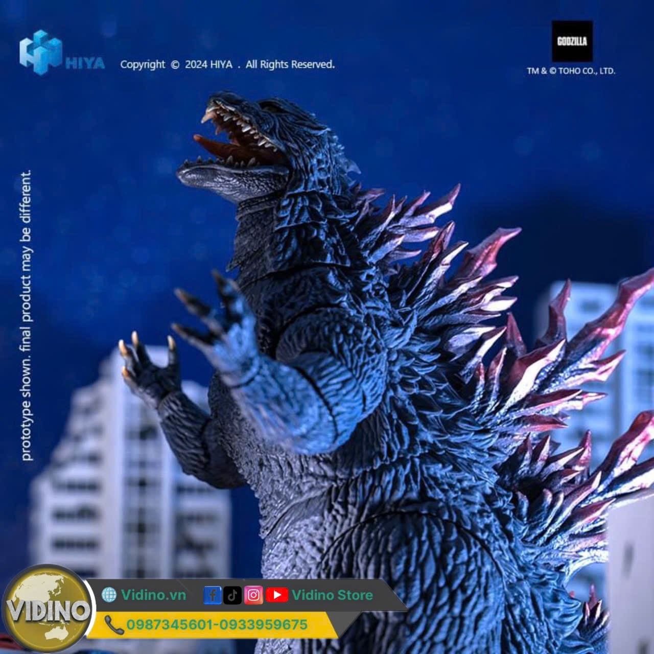  Mô hình Godzilla 2000.( Millennium1999) hiyatoys 