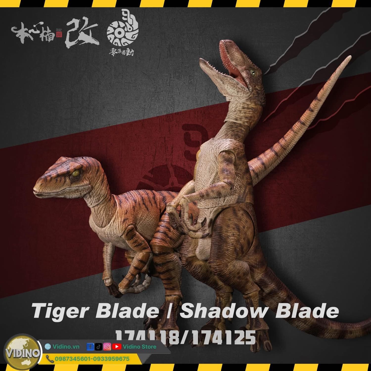  Mô hình khủng long Velociraptor có khớp jurassic park nanmu. 