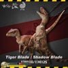Mô hình khủng long Velociraptor có khớp jurassic park nanmu.