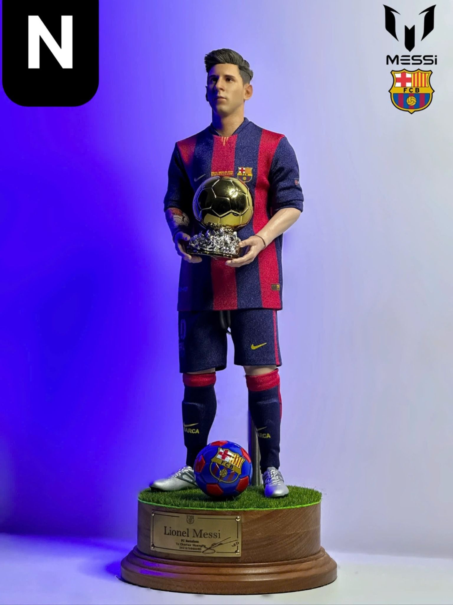  Mô hình cầu thủ bóng đá Messi phiên bản CLB tỷ lệ 1/6 ( Part 2). 