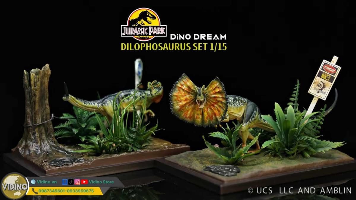  Mô hình khủng long Dilophosaurus dino dream tỷ lệ 1/15 
