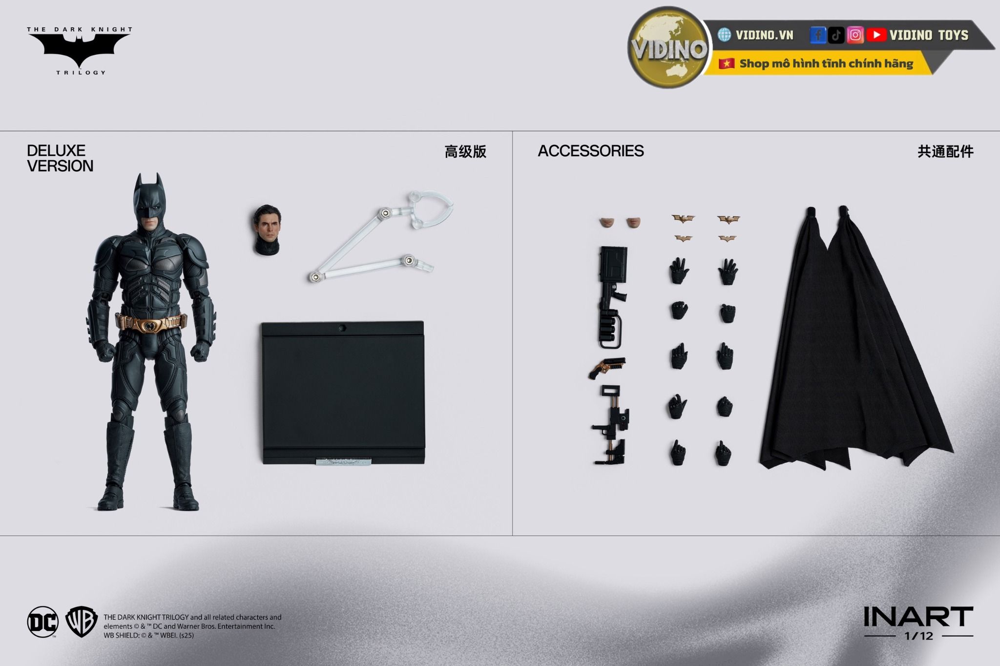  Mô hình Batman The dark Knight Rises Inart 1/12 figure. 