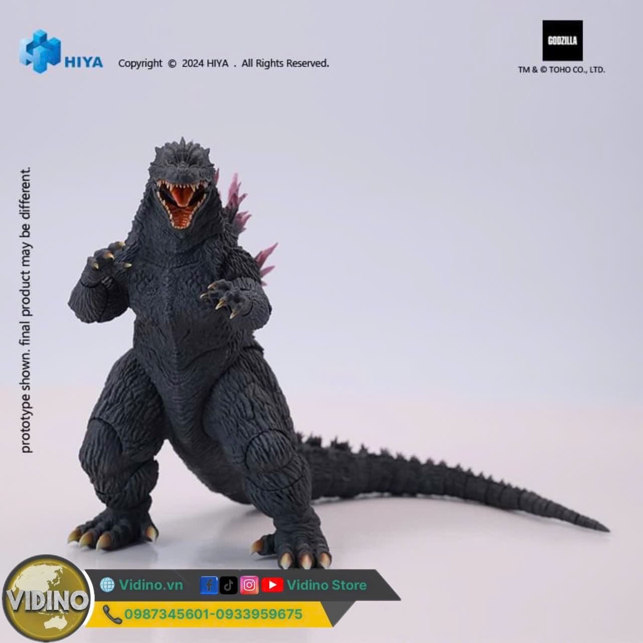  Mô hình Godzilla 2000.( Millennium1999) hiyatoys 