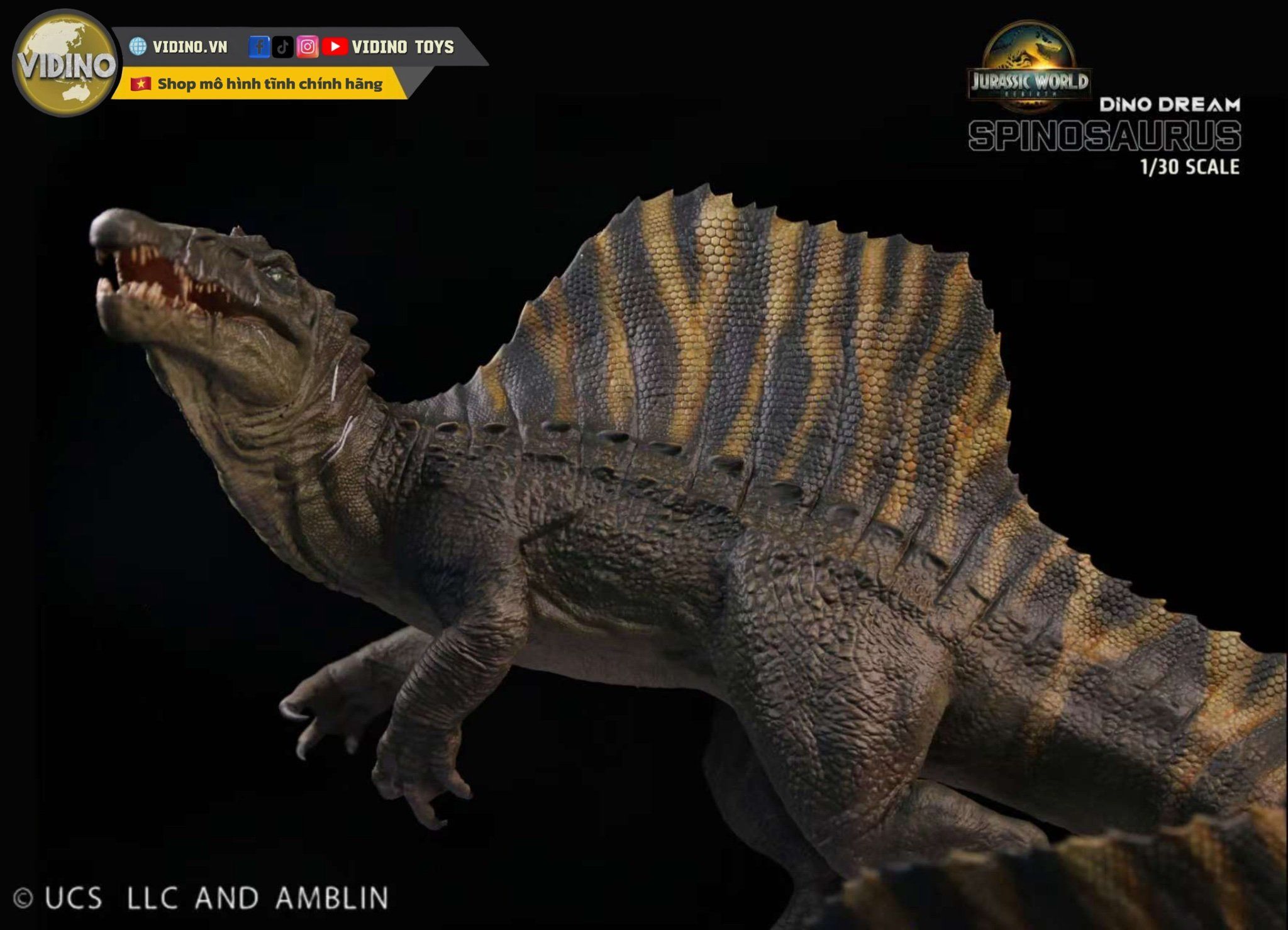  Mô hình Khủng long Spinosaurus dáng đứng Dino dream studio. 