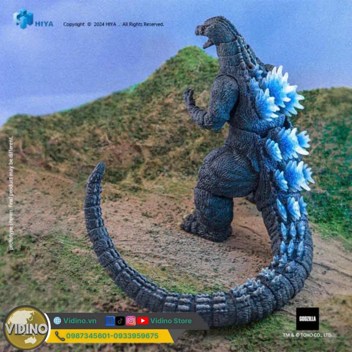  Mô hình Godzilla 1991 heat ray Hiya toys chính hãng 