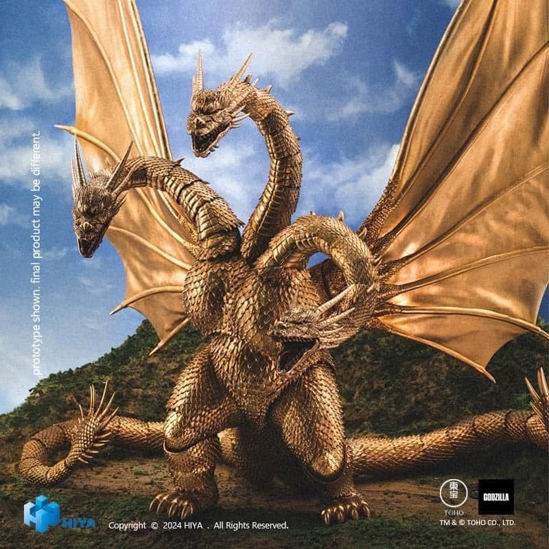  Mô hình King Ghidorah bản 1991 chính hãng Hiyatoys 