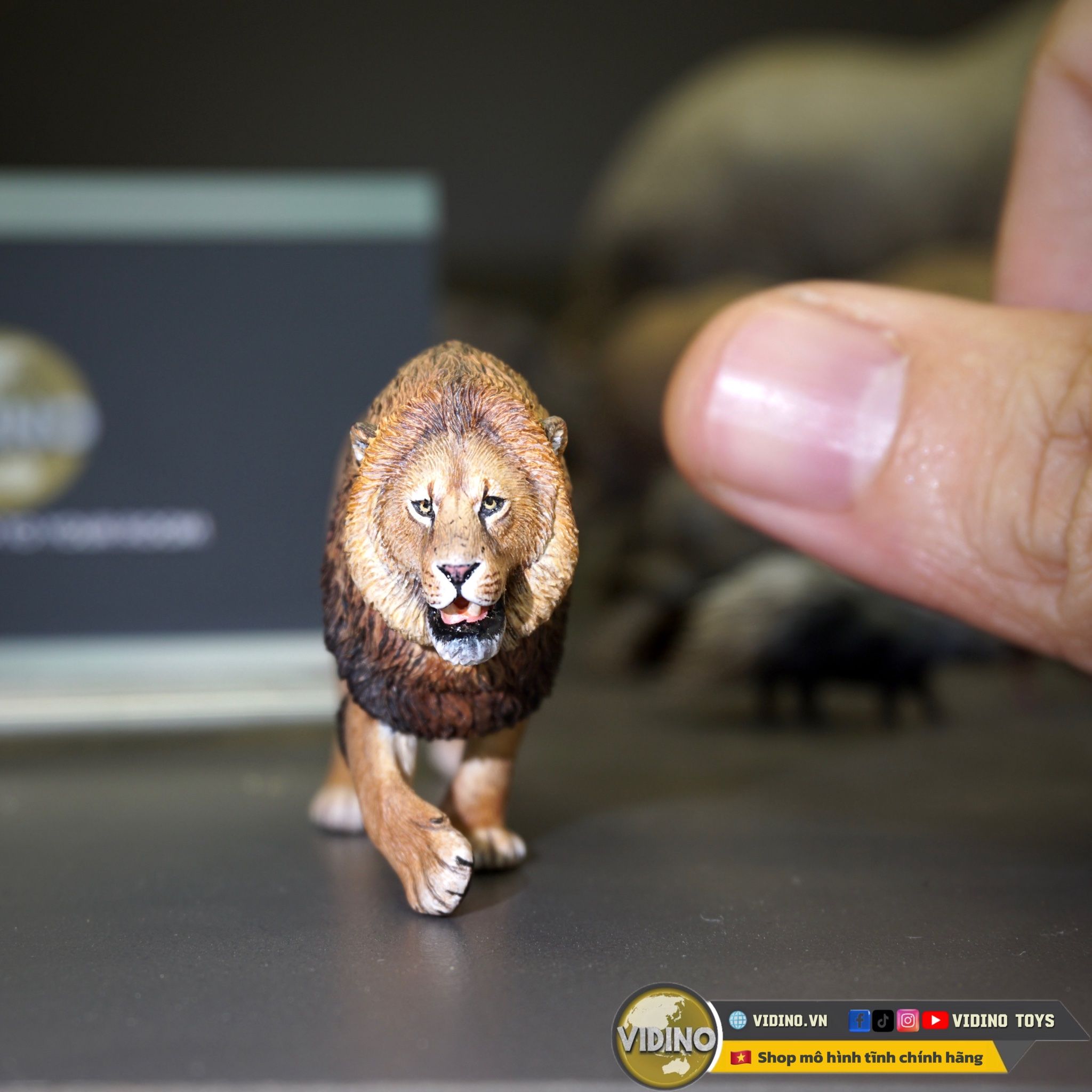  Mô hình động vật sư tử đực châu phi hunting studio tỷ lệ 1/35. 