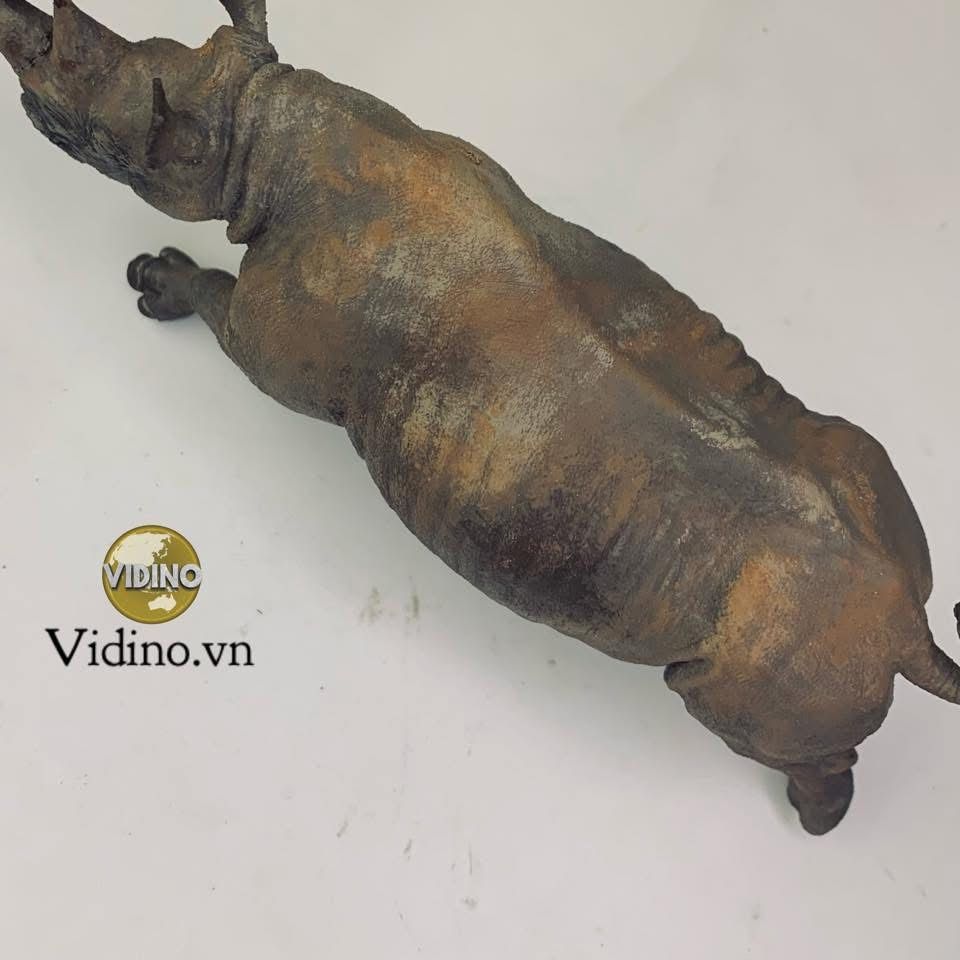  Mô hình động vật tê giác đen hãng Dafei tỷ lệ 1/15. 