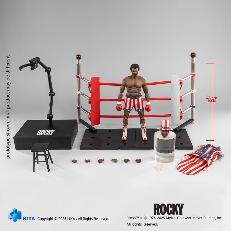  Mô hình Carl Weathers Apollo creed rocky 1976 hiyatoys. 