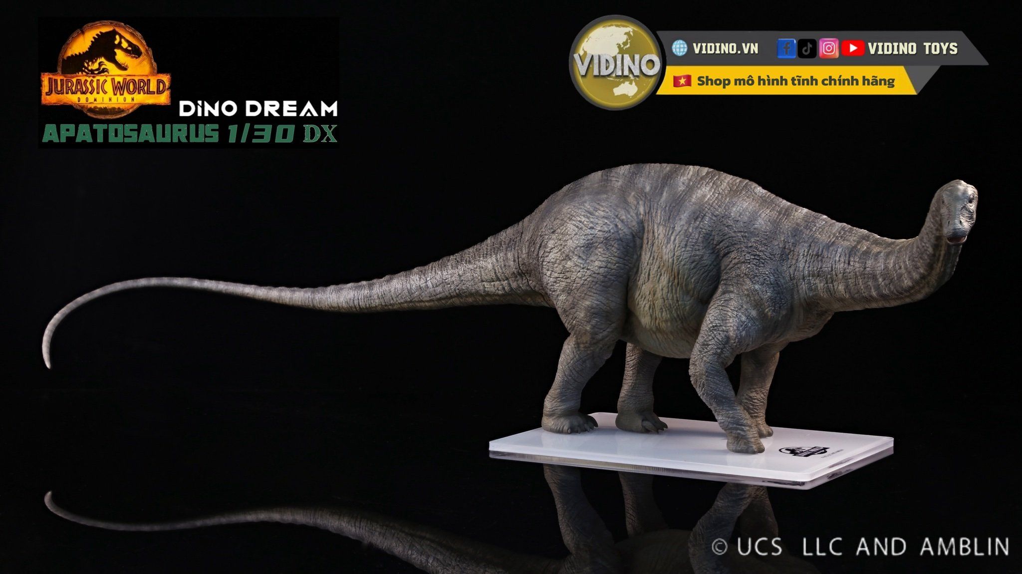  Mô hình Apatosaurus Dinodream bản quyền Universal Jurassic world. 