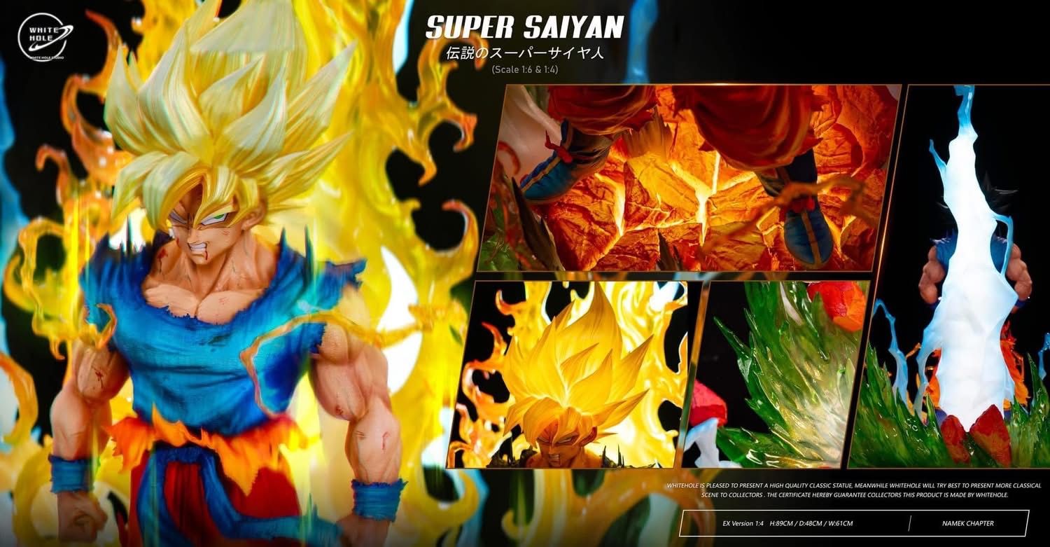  Mô hình songoku super saiyan hãng white hole studio. 