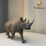  Mô hình động vật tê giác đen hãng Dafei tỷ lệ 1/15. 