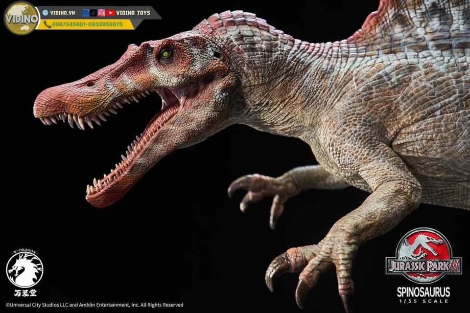  Mô hình khủng long Spinosaurus wdragon studio Jurassic the lost world tỷ lệ 1/35. 