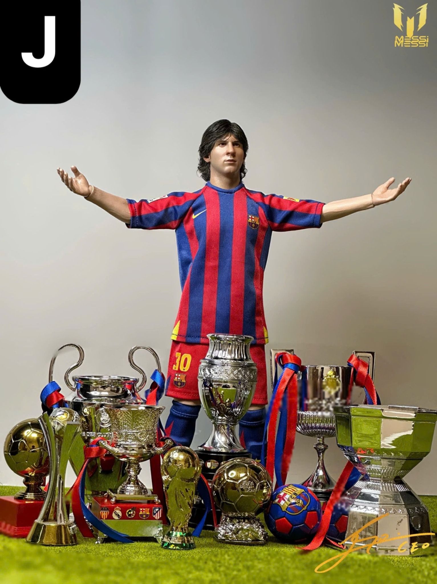  Mô hình cầu thủ bóng đá Messi phiên bản CLB tỷ lệ 1/6 ( Part 2). 