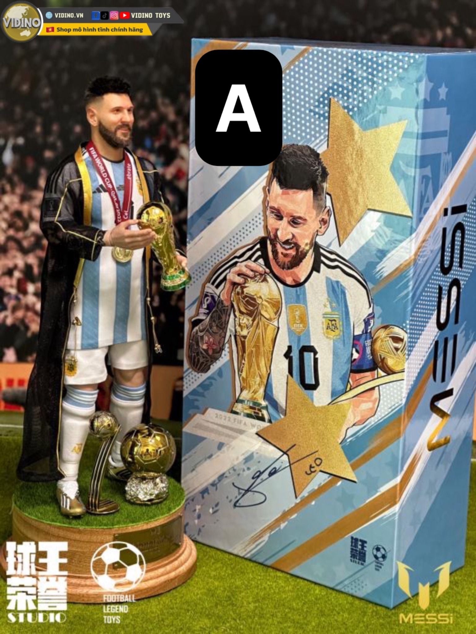  Mô hình cầu thủ bóng đá Messi Argentina tỷ lệ 1/6 ( Part 1). 