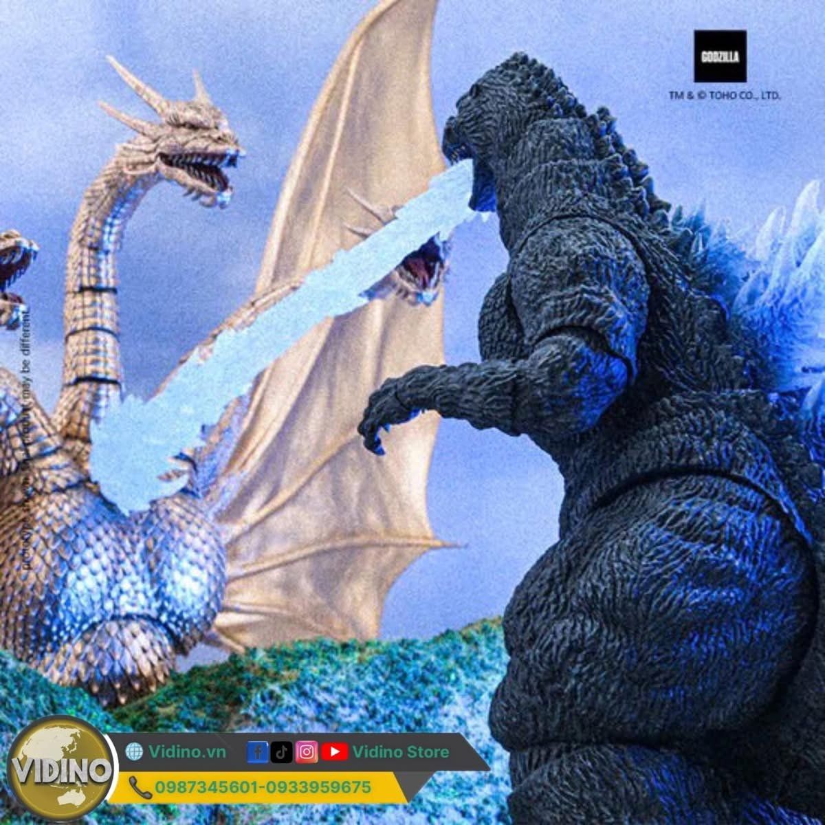  Mô hình Godzilla 1991 heat ray Hiya toys chính hãng 