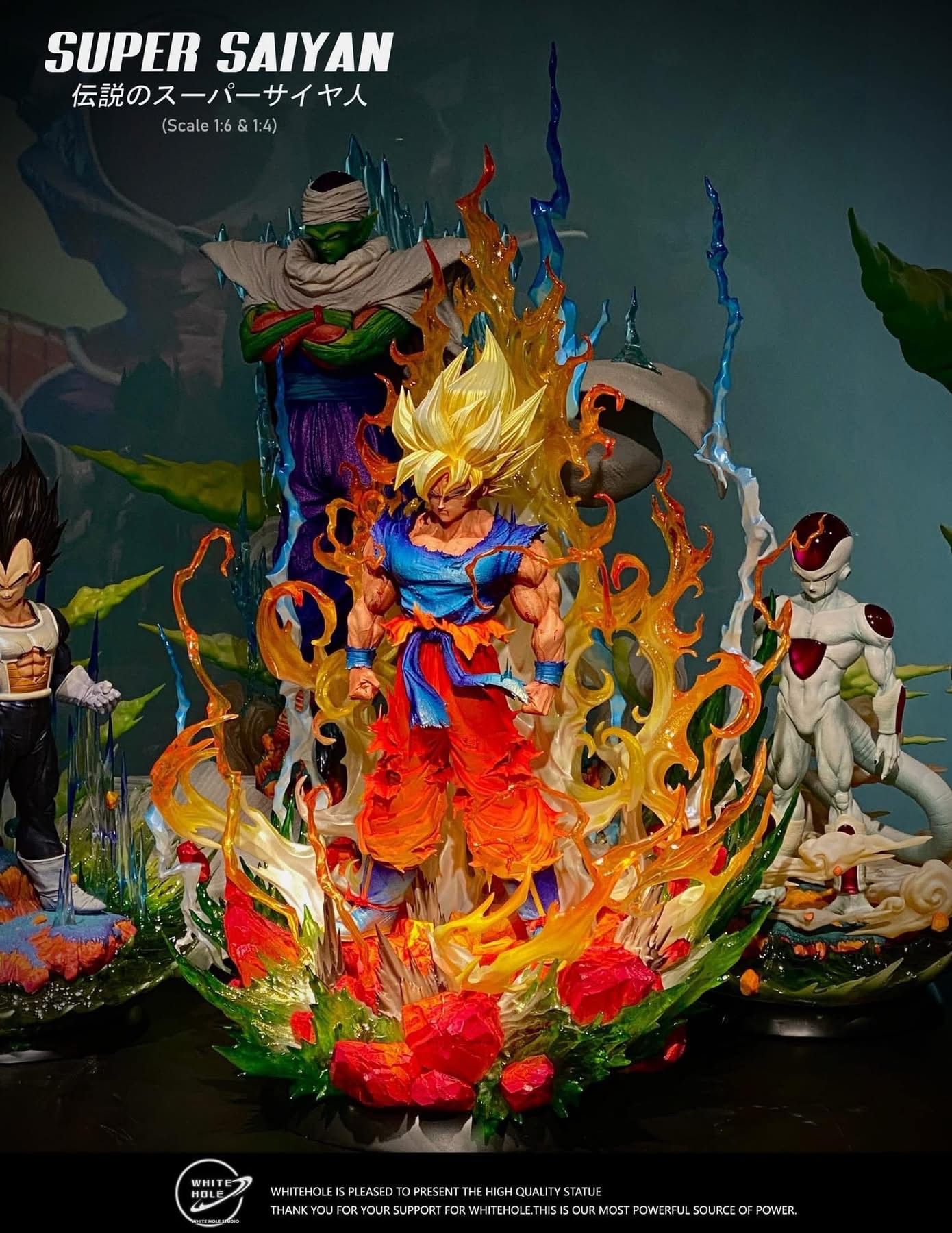 Mô hình songoku super saiyan hãng white hole studio. 