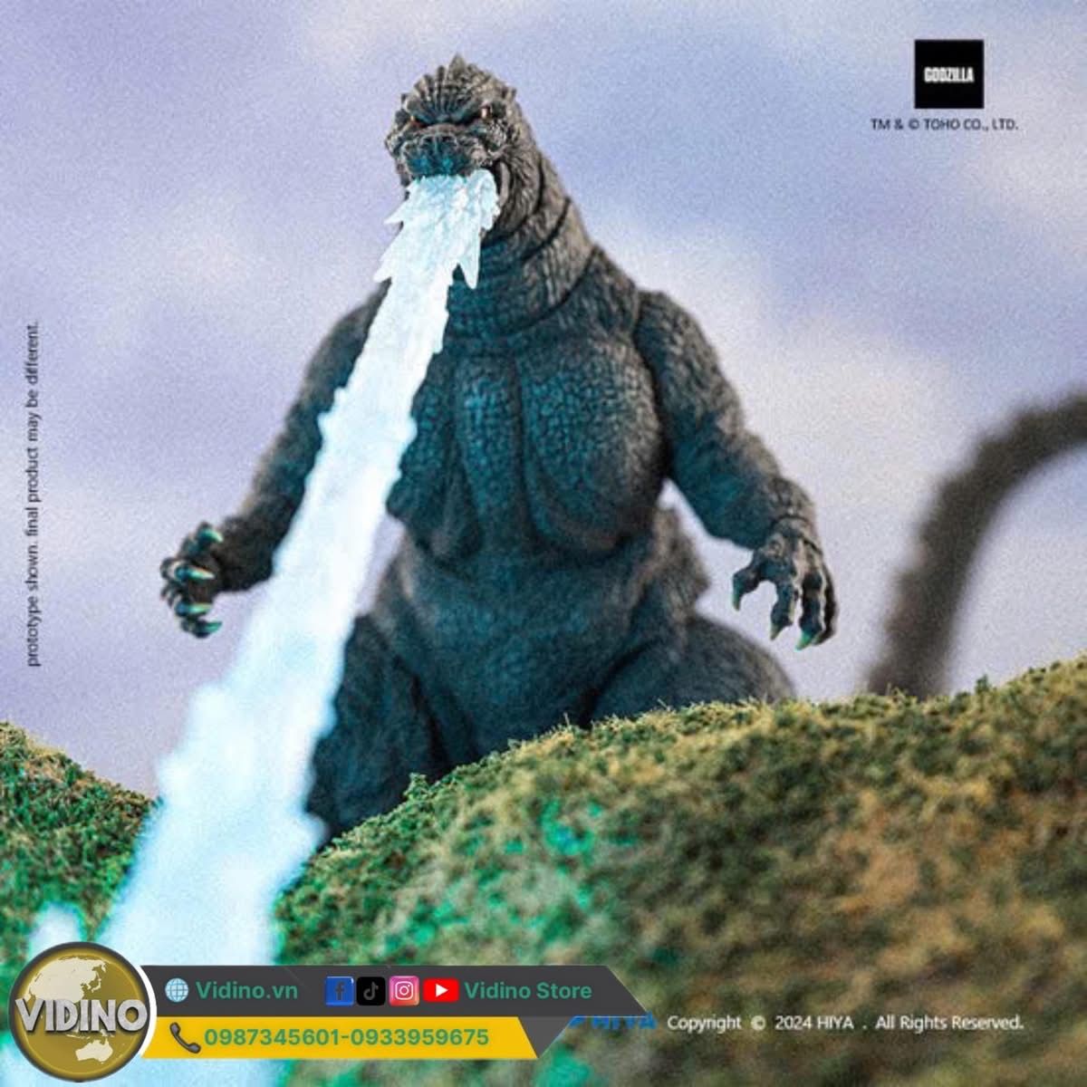  Mô hình Godzilla 1991 heat ray Hiya toys chính hãng 